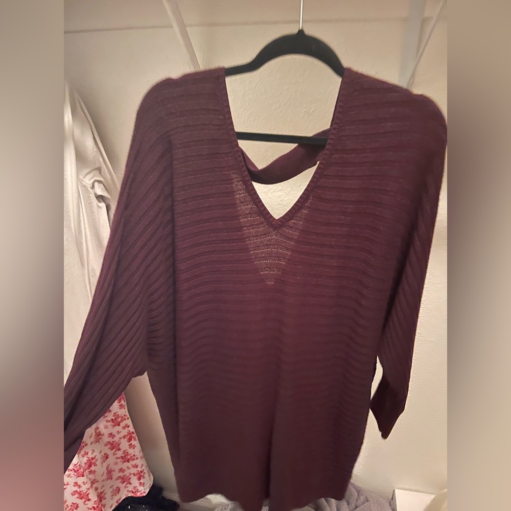 Burgundy sweater